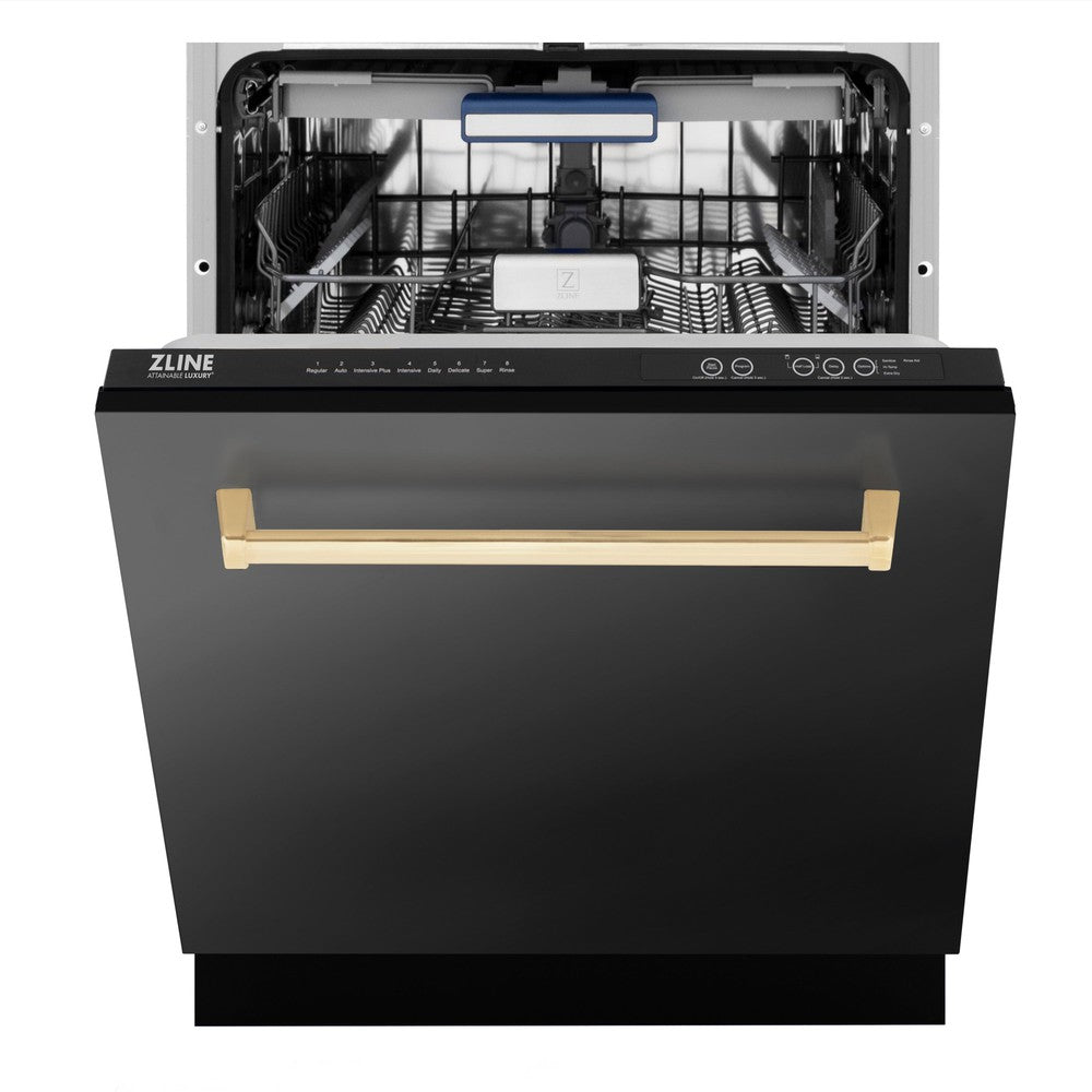 Autograph Edition 24" 3rd Rack Top Control Tall Tub Dishwasher with Champagne Bronze Handle, 51dBa DWVZBS24CB