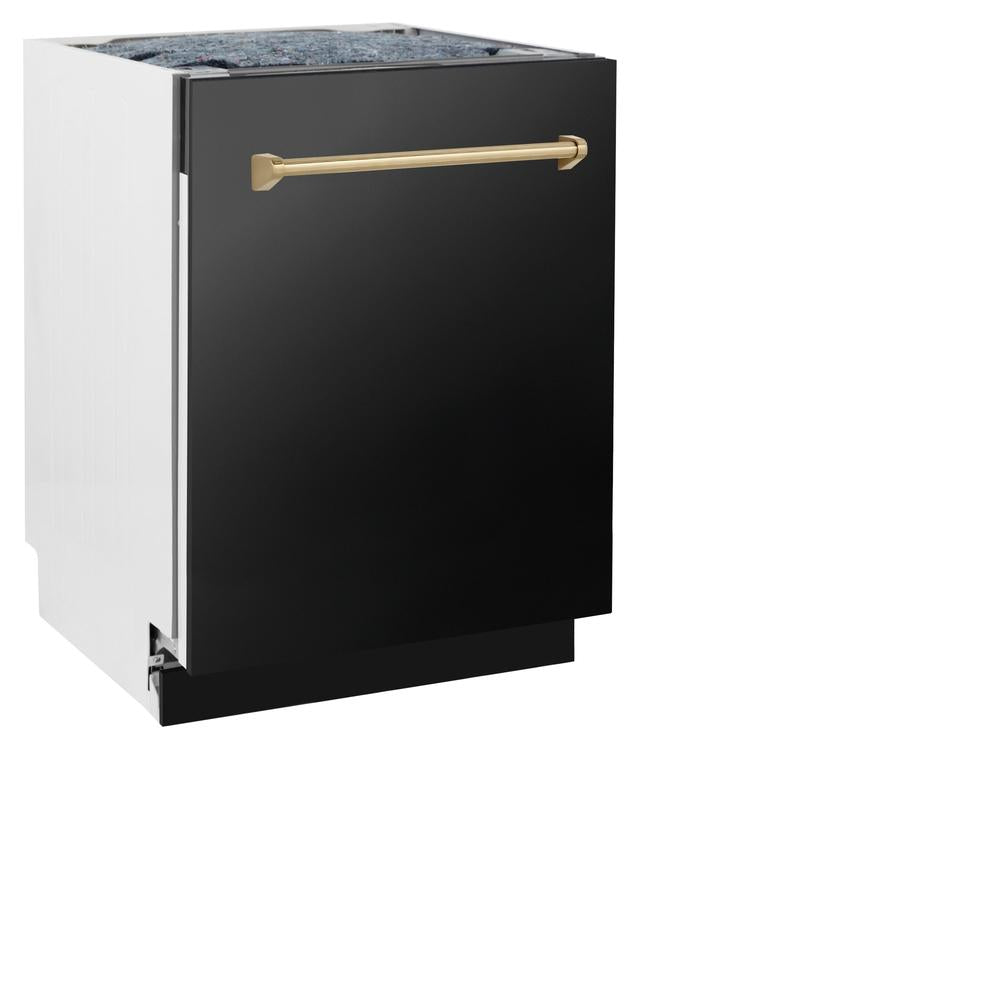 Autograph Edition 24" 3rd Rack Top Control Tall Tub Dishwasher with Champagne Bronze Handle, 51dBa DWVZBS24CB