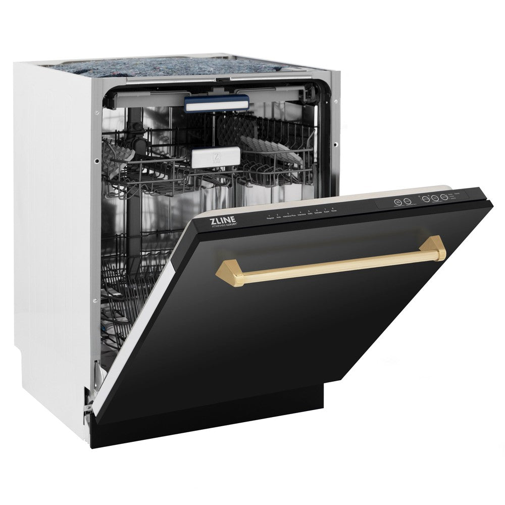 Autograph Edition 24" 3rd Rack Top Control Tall Tub Dishwasher with Champagne Bronze Handle, 51dBa DWVZBS24CB