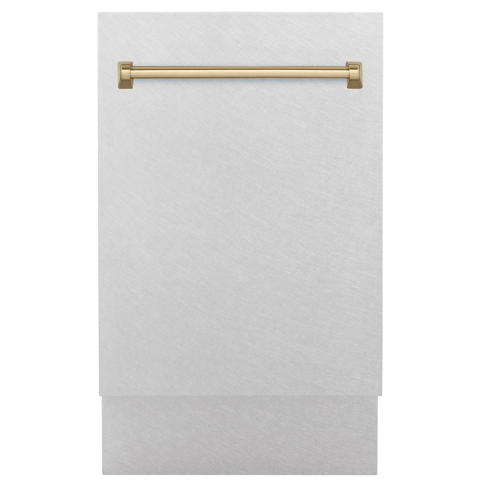Autograph Edition 18" Compact 3rd Rack Top Control Dishwasher with Champagne Bronze Handle, 51dBa DWVZSN18CB