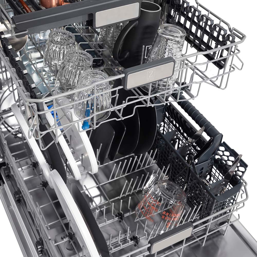 Autograph Edition 24" 3rd Rack Top Control Tall Tub Dishwasher with Matte Black Handle, 51dBa DWVZWM24MB
