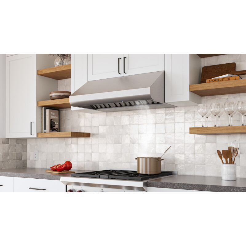 650 Max Blower CFM, <0.3 Sones 36Inch ProStyle Range Hood E6436SSM