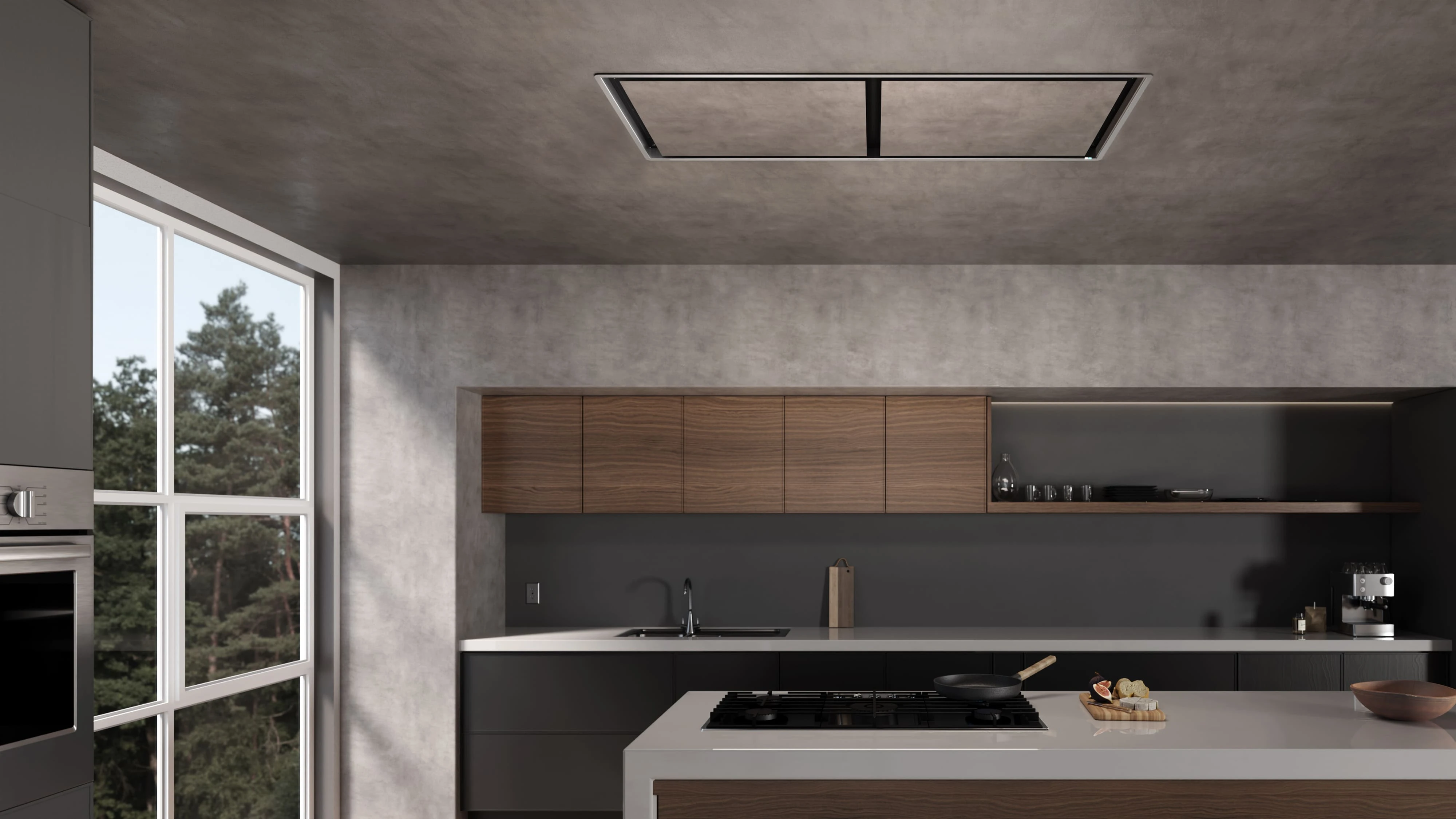 Cielo 60" Ceiling Mount Range Hoods ECEX60SS