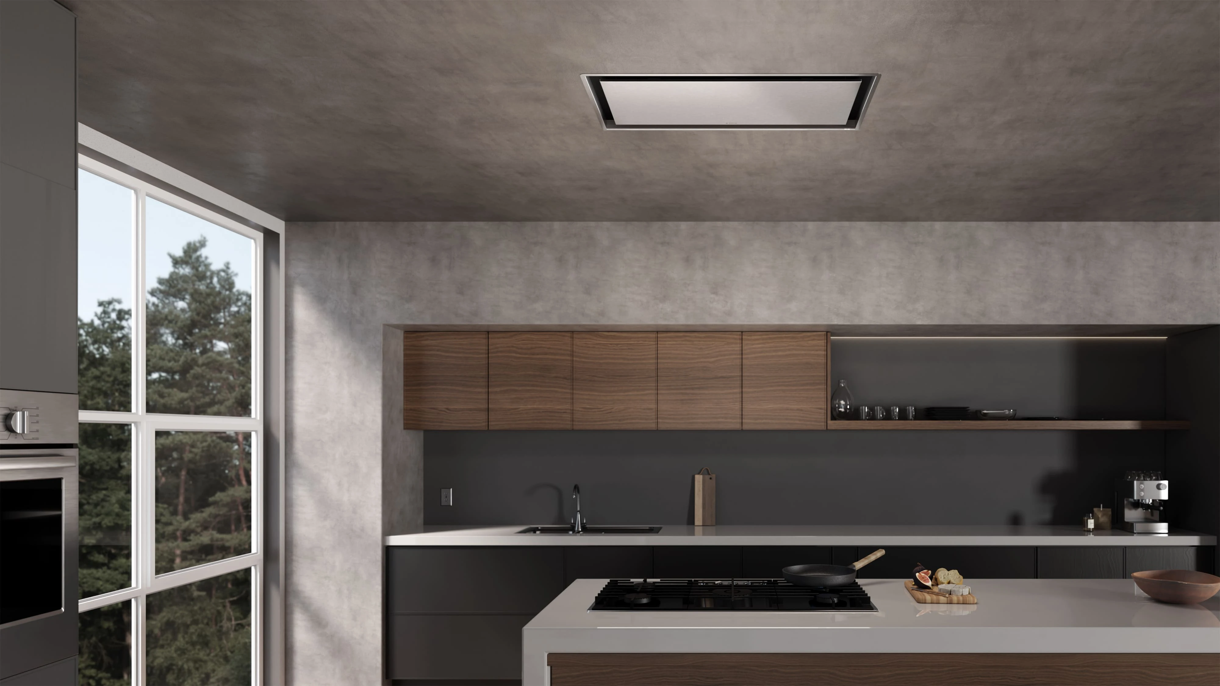 Cielo 60" Ceiling Mount Range Hoods ECEX60SS