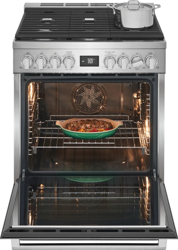 30" Dual-Fuel Freestanding Range ECFD3068AS