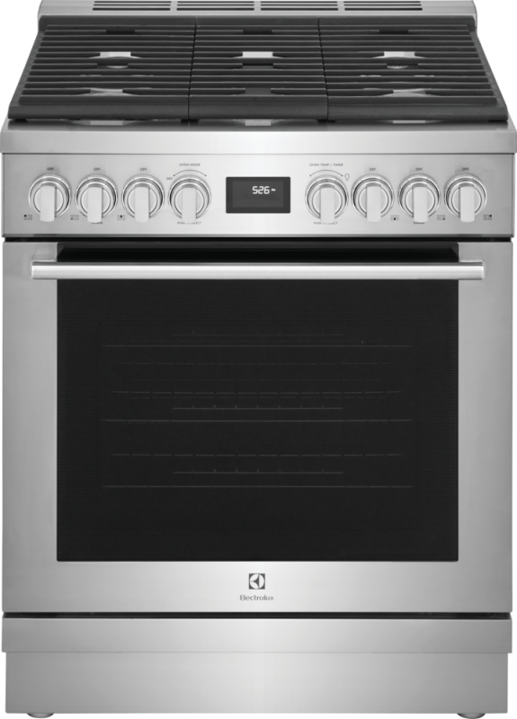 30" Dual-Fuel Freestanding Range ECFD3068AS