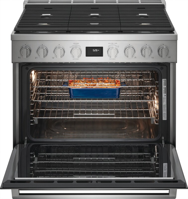 36" Dual-Fuel Freestanding Range ECFD3668AS