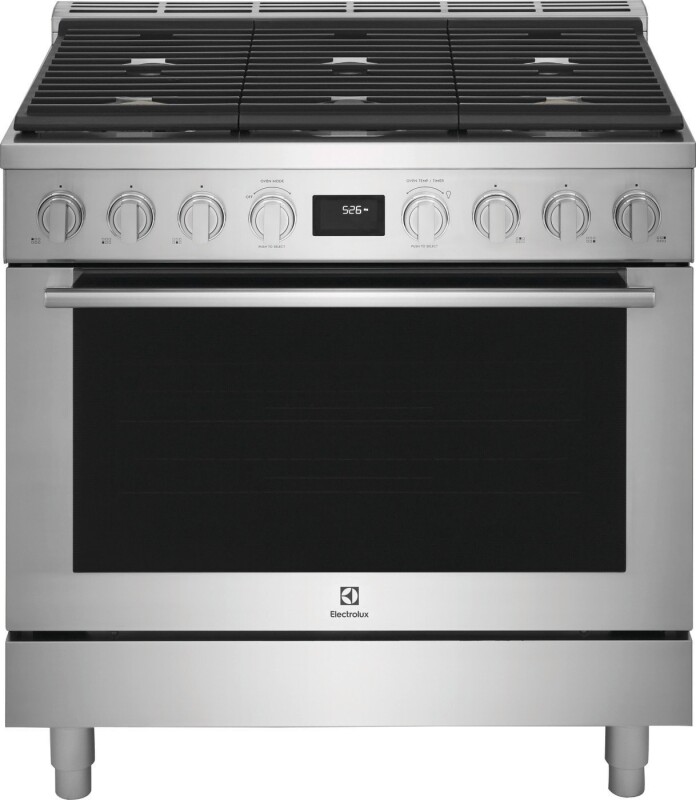 36" Dual-Fuel Freestanding Range ECFD3668AS