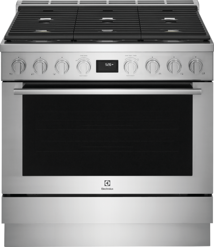 36" Dual-Fuel Freestanding Range ECFD3668AS