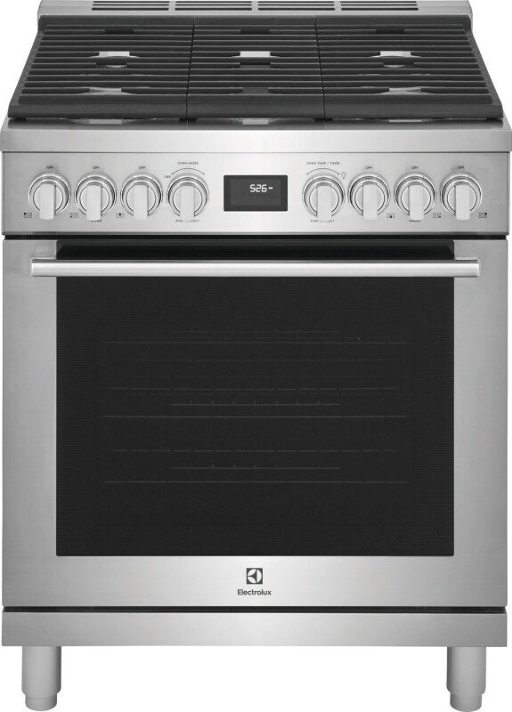30" Front Control Freestanding Gas Range ECFG3068AS