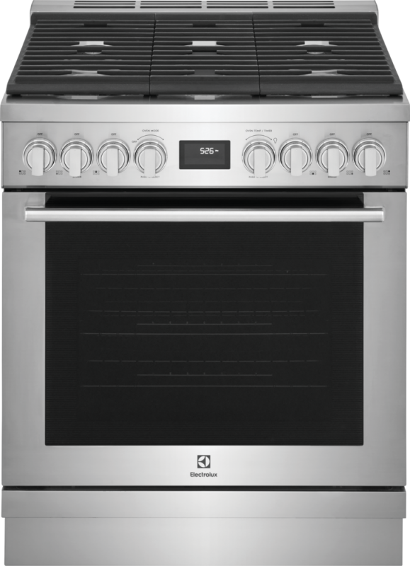 30" Front Control Freestanding Gas Range ECFG3068AS