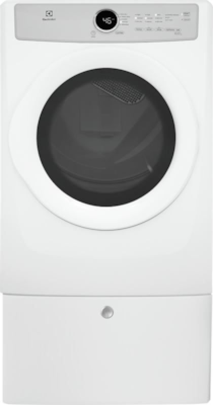 Front Load Electric Dryer with 5 cycles - 8.0 Cu. Ft. EFDC317TIW