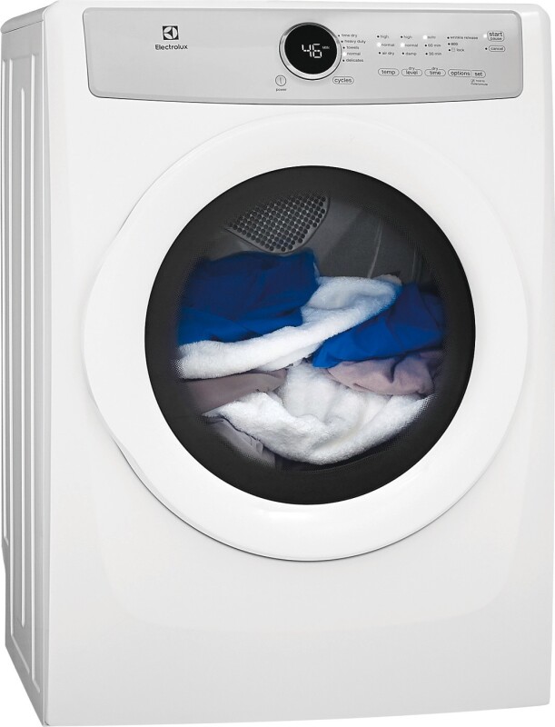 Front Load Electric Dryer with 5 cycles - 8.0 Cu. Ft. EFDE317TIW