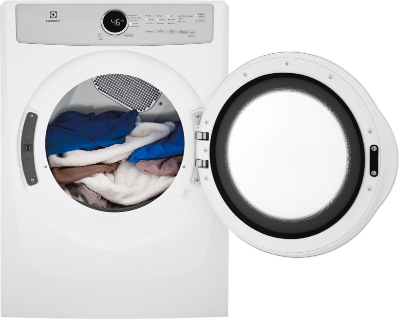 Front Load Electric Dryer with 5 cycles - 8.0 Cu. Ft. EFDE317TIW