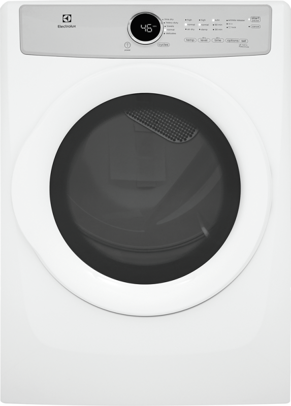 Front Load Electric Dryer with 5 cycles - 8.0 Cu. Ft. EFDE317TIW