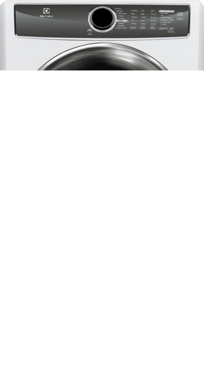 Front Load Perfect Steam Electric Dryer with Instant Refresh and 8 cycles - 8.0 Cu. Ft. EFMC617SIW