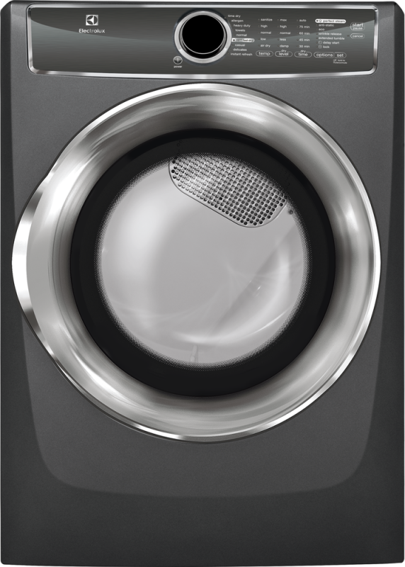 Front Load Perfect Steam Electric Dryer with Instant Refresh and 9 cycles - 8.0 Cu. Ft. EFME617STT