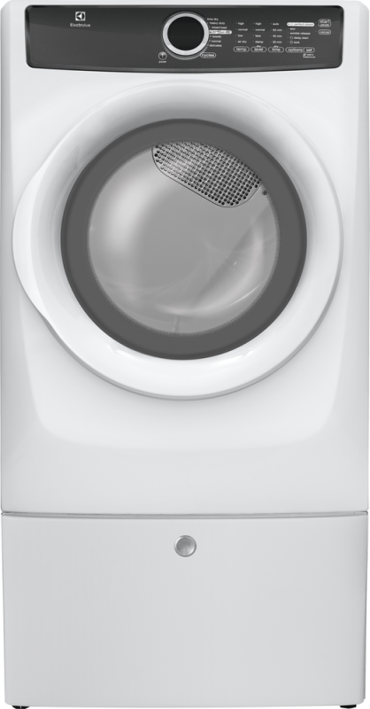 Front Load Perfect Steam Gas Dryer with 7 cycles - 8.0 Cu. Ft. EFMG417SIW