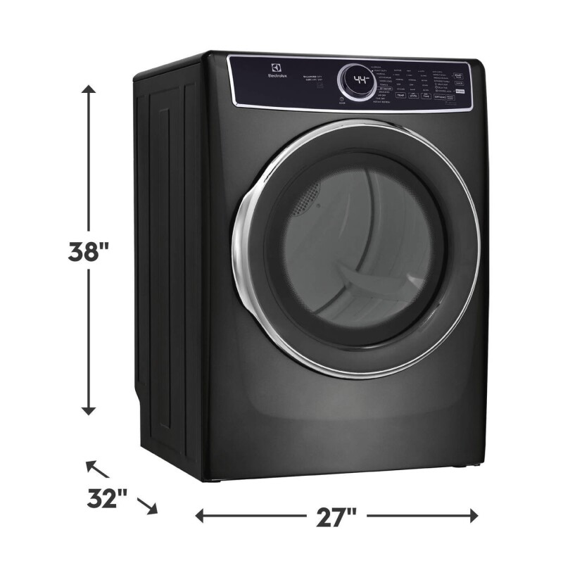Front Load Perfect Steam Electric Dryer with Predictive Dry™ and Instant Refresh – 8.0 Cu. Ft. ELFE7537AW