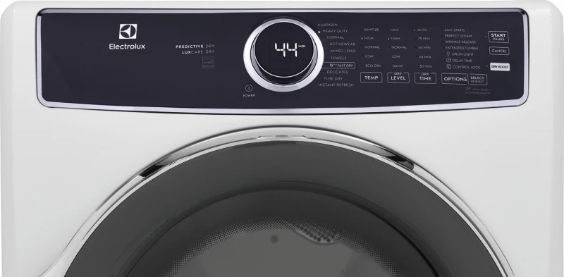 Front Load Perfect Steam Electric Dryer with Predictive Dry™ and Instant Refresh – 8.0 Cu. Ft. ELFE7537AW