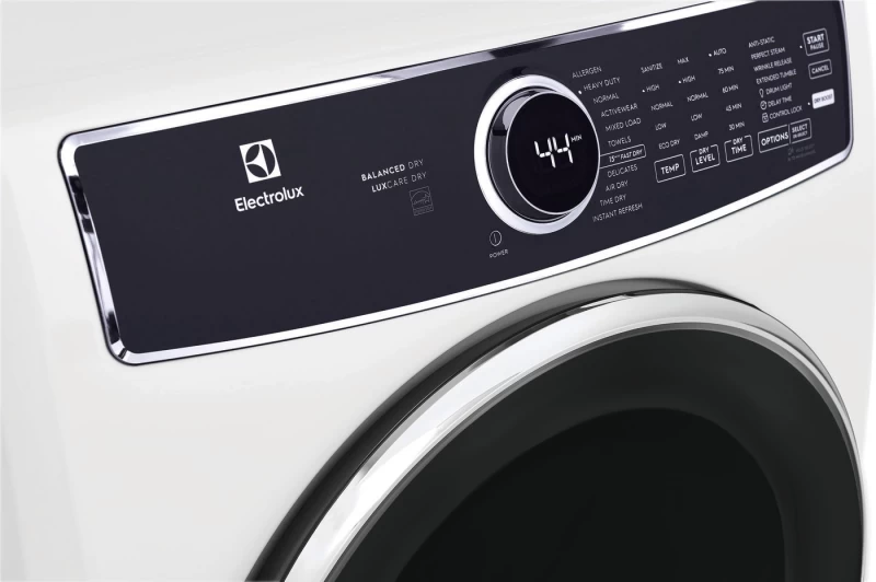 Front Load Perfect Steam Electric Dryer with Balanced Dry™ and Instant Refresh – 8.0 Cu. Ft. ELFE7637AW