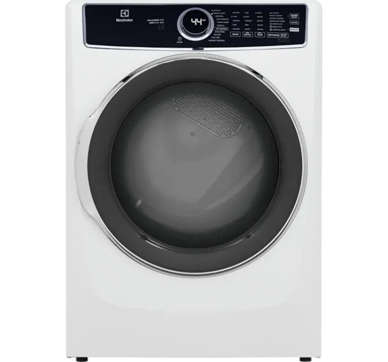 Front Load Perfect Steam Electric Dryer with Balanced Dry™ and Instant Refresh – 8.0 Cu. Ft. ELFE7637BW