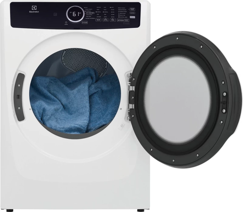 Front Load Perfect Steam Gas Dryer with Instant Refresh – 8.0 Cu. Ft. ELFG7437AW
