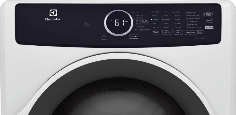Front Load Perfect Steam Gas Dryer with Instant Refresh – 8.0 Cu. Ft. ELFG7437AW