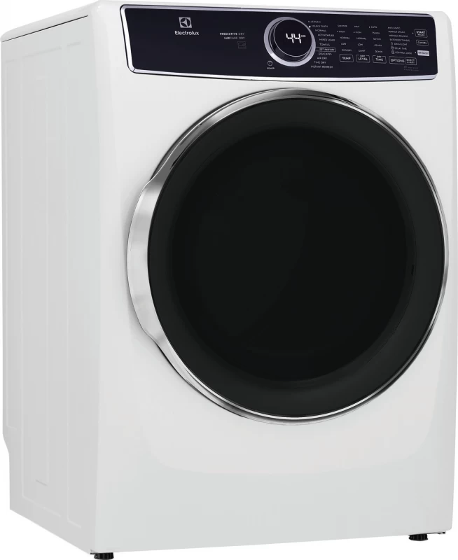 Front Load Perfect Steam Gas Dryer with LuxCare Dry and Instant Refresh – 8.0 Cu. Ft. ELFG7637AW