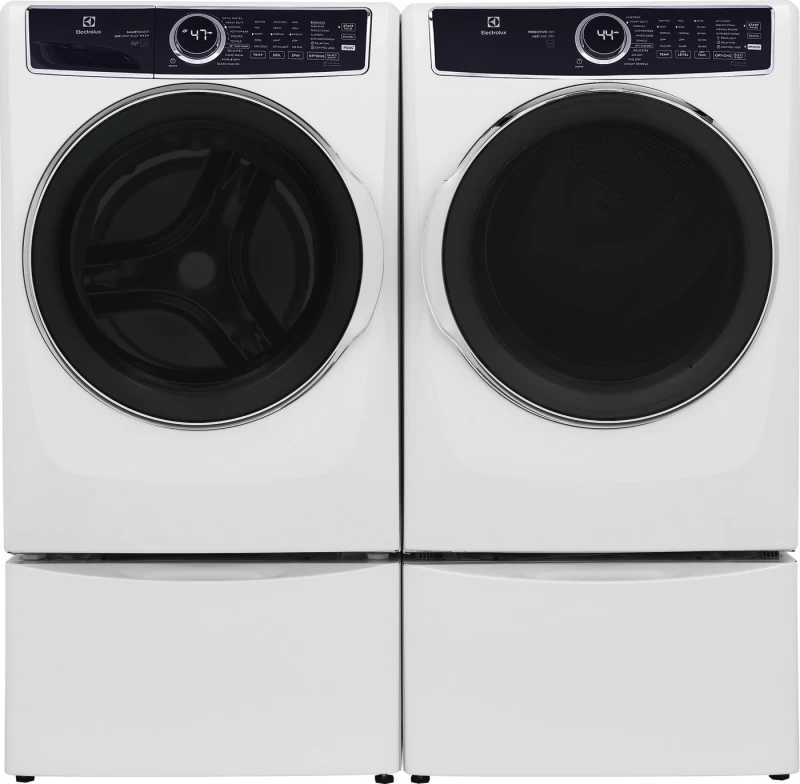 Front Load Perfect Steam Gas Dryer with LuxCare Dry and Instant Refresh – 8.0 Cu. Ft. ELFG7637AW