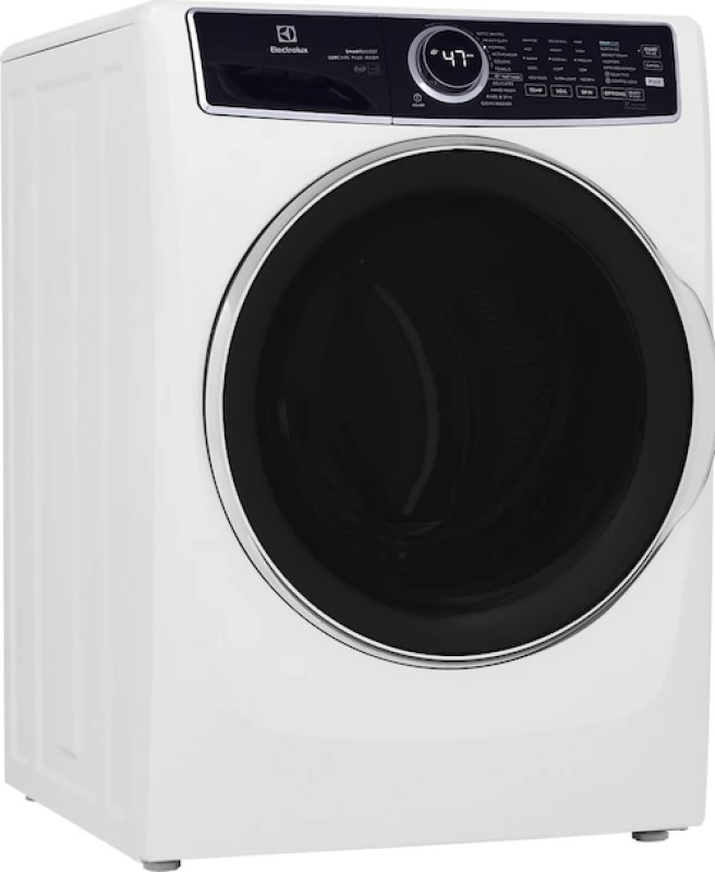 Front Load Perfect Steam Gas Dryer with LuxCare Dry and Instant Refresh – 8.0 Cu. Ft. ELFG7637BW