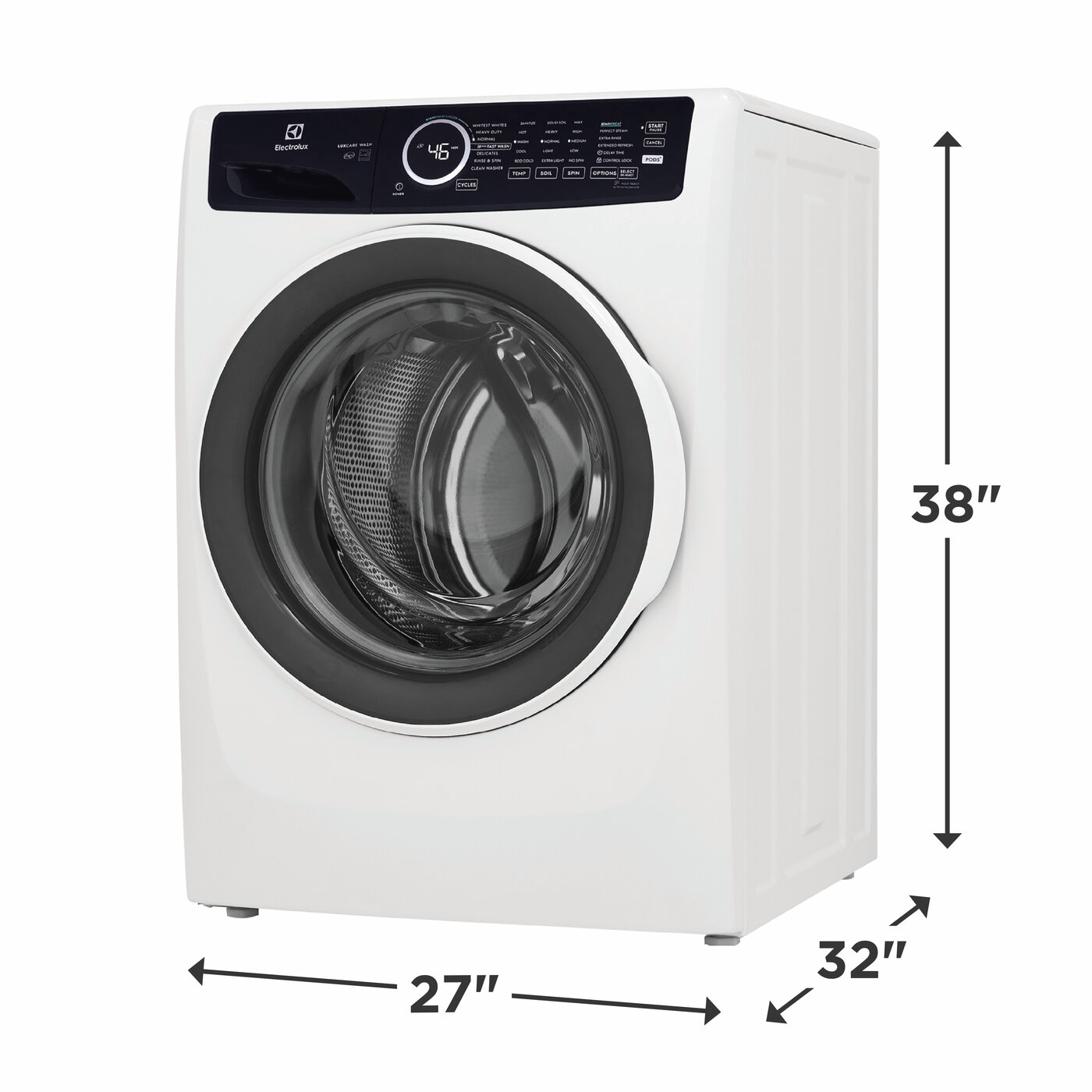 Front Load Perfect Steam Washer with LuxCare Wash - 4.5 Cu. Ft. ELFW7437AW