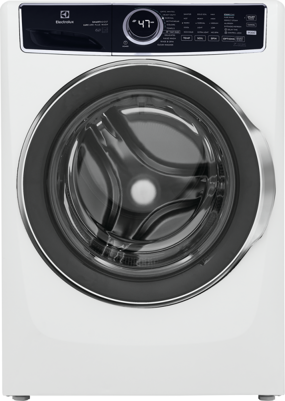 Front Load Perfect Steam™ Washer with LuxCare® Plus Wash and SmartBoost® - 4.5 Cu. Ft. ELFW7637BW