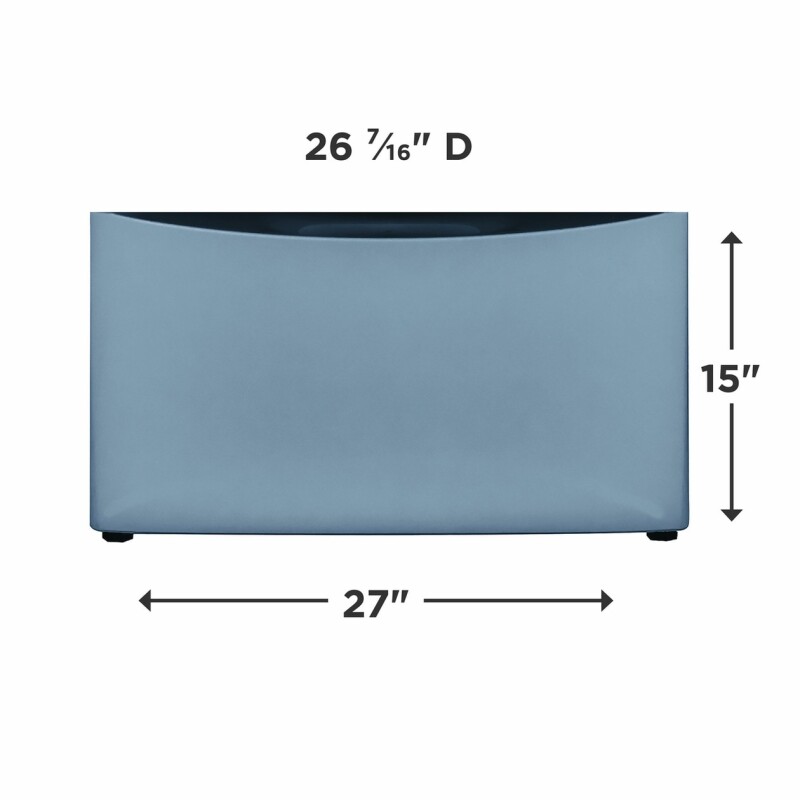 Luxury-Glide Pedestal with Spacious Storage Drawer ELPWD27AG