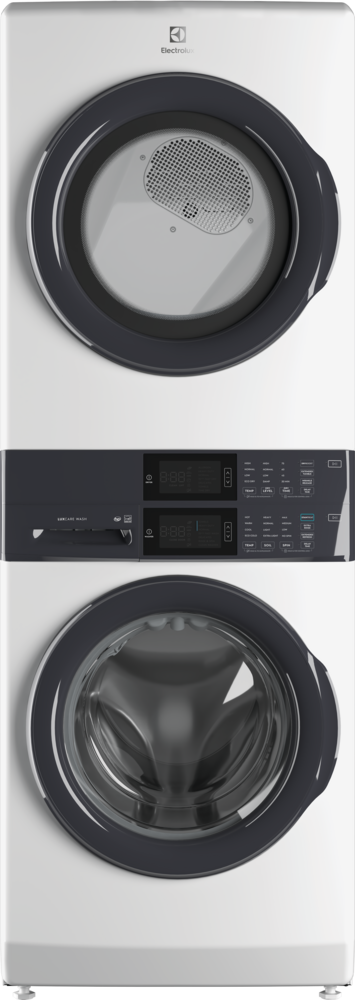 Laundry Tower Single Unit Front Load 4.4 Cu. Ft. Washer & 8 Cu. Ft. Electric Dryer ELTE7300AW