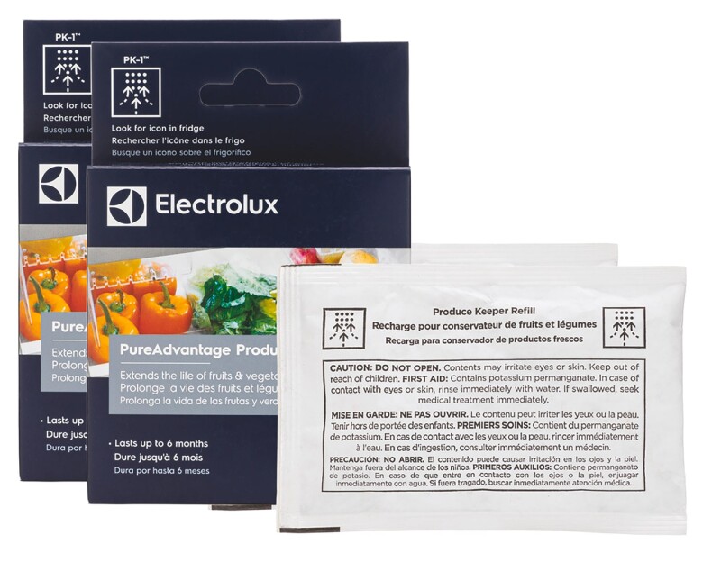 EPPWFU01, ELXPAAF2, and (2) ELPAPKRF Water and Air Filter Combo Kit with Produce Keeper ELUXCOMBO4