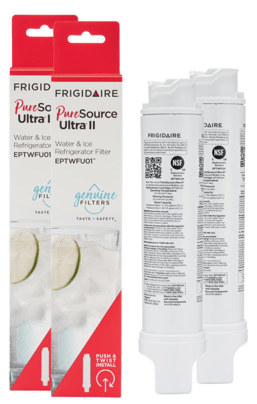 PureSource Ultra II Water and Ice Refrigerator Filter - Set of 2 EPTWFU012PAK