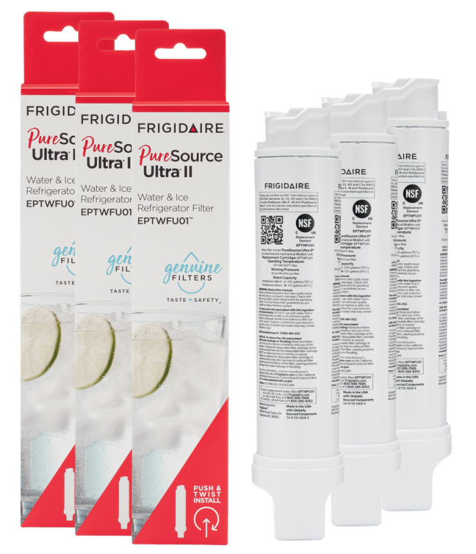 PureSource Ultra II Water and Ice Refrigerator Filter - Set of 3 EPTWFU013PAK