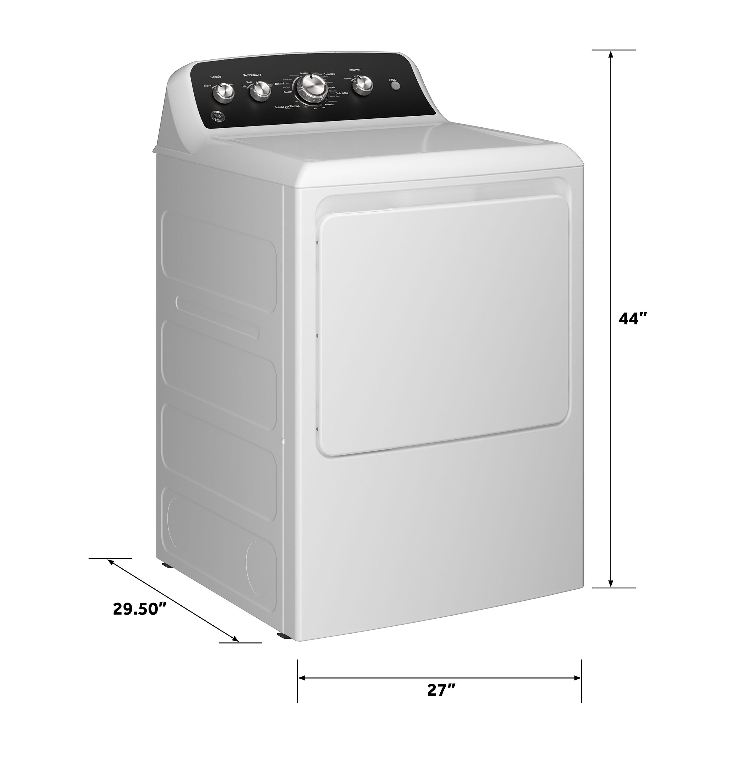 7.2 cu. ft. Capacity Electric Dryer with Spanish Panel and Up To 120 ft. Venting ETD48EASWWB