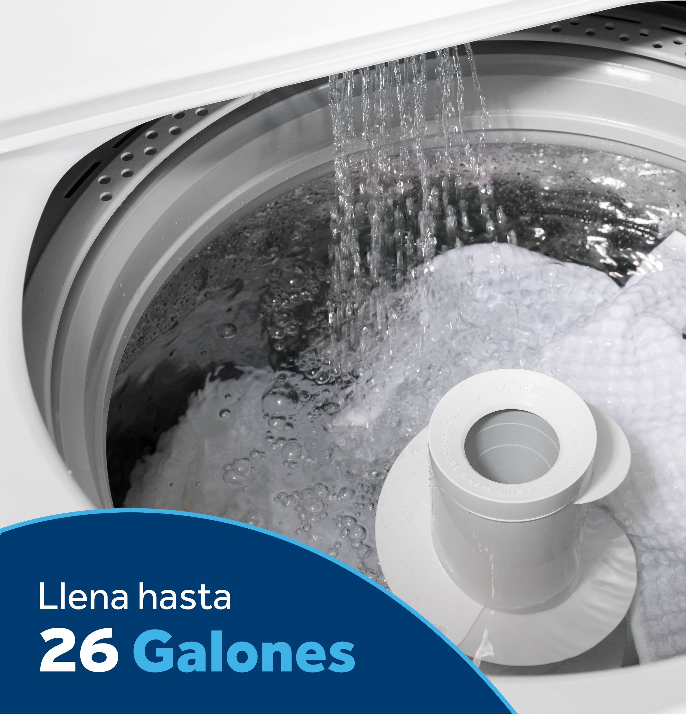 4.5 cu. ft. Capacity Washer with Spanish Panel and Wash Modes Soak and Power ETW485ASWWB