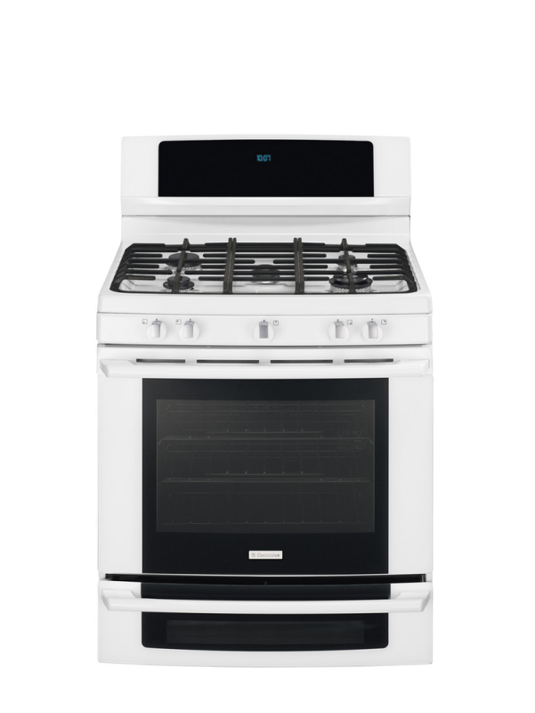 30" Dual-Fuel Freestanding Liquid Propane Range with Wave-Touch Controls EW3LDF65GW