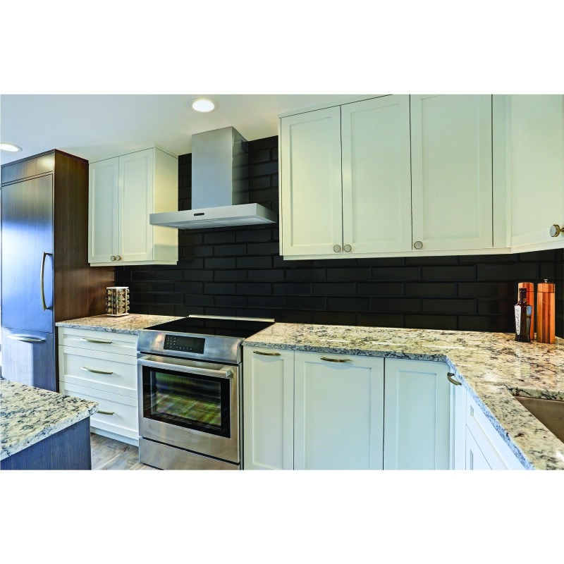 Elite EW43 Series 30-Inch Convertible T-Style Wall Mount Chimney Range Hood, 460 Max Blower CFM EW4330SS