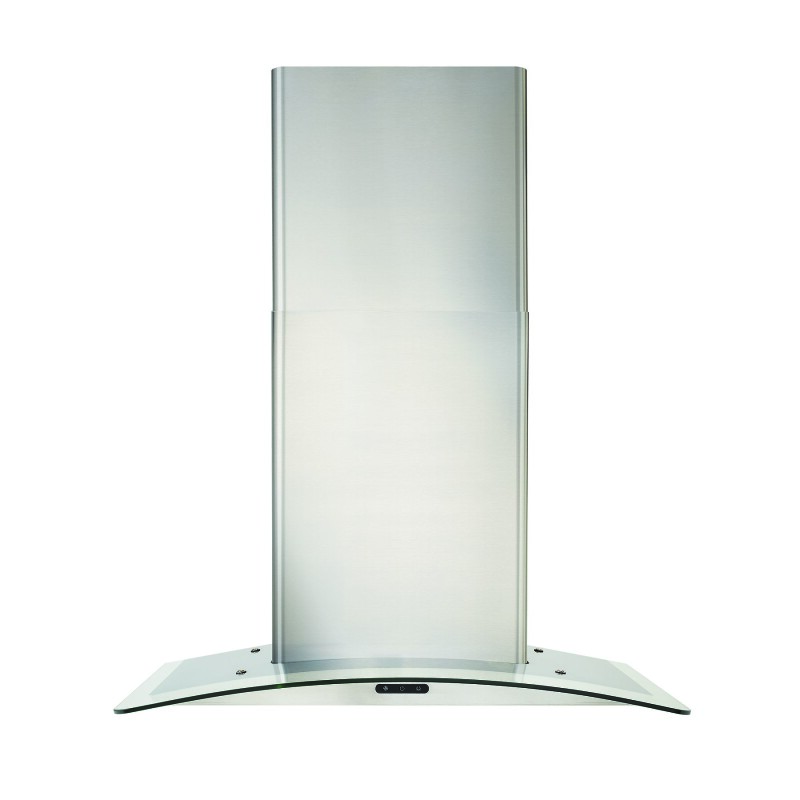 Elite EW46 Series 30-Inch Convertible Curved Glass Chimney Range Hood, 460 Max Blower CFM EW4630SS