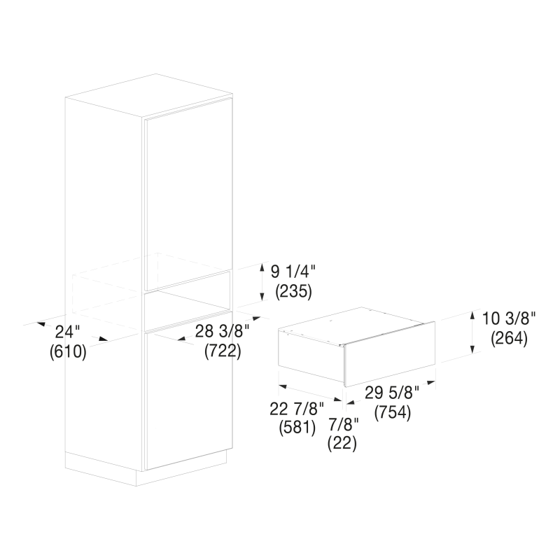 30" WARMING DRAWER F7MWD30MB1