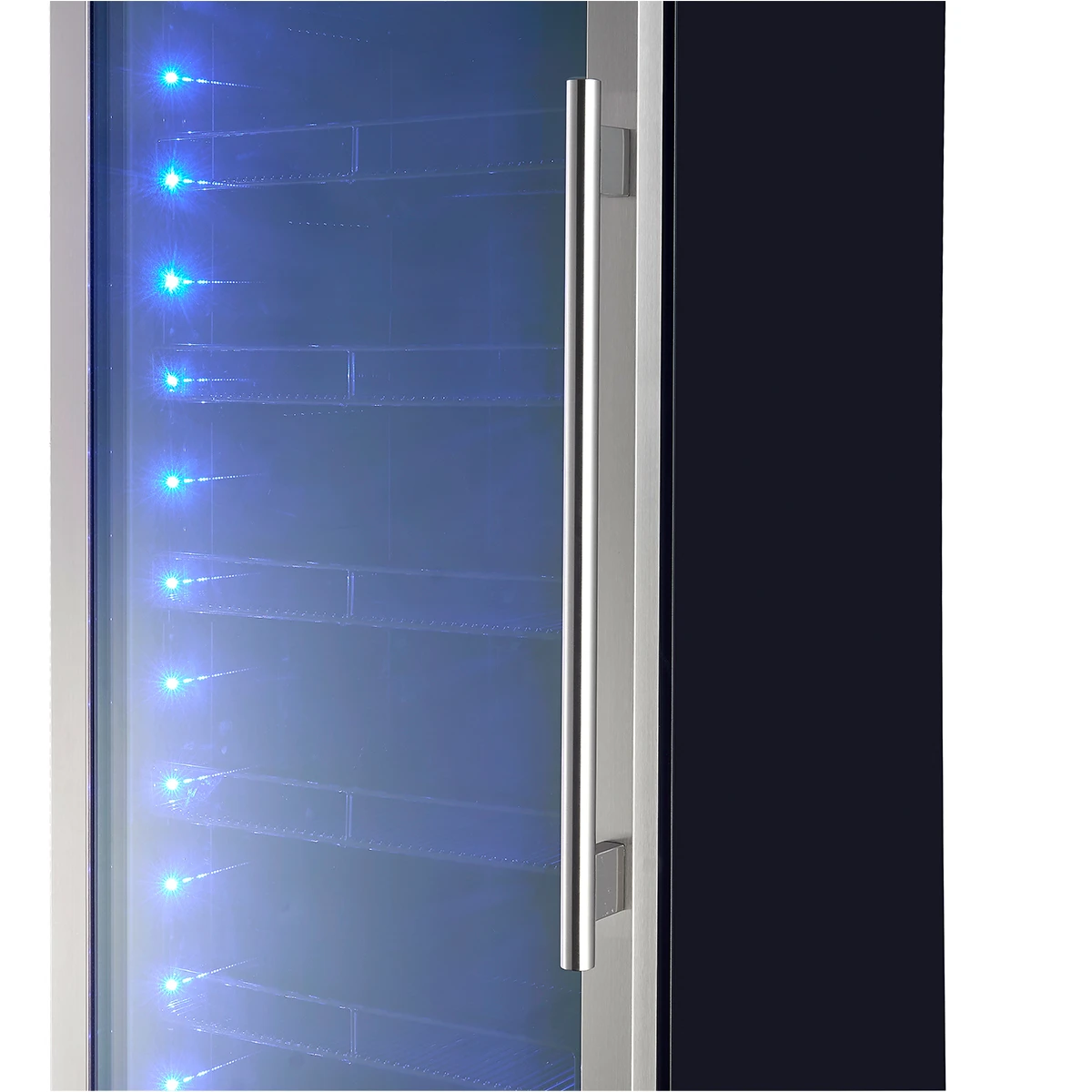 Cesinali 24-Inch Built-In Beverage Cooler, 15.8 cu.ft, Stainless Steel, Dual Temperature Zones, LED Interior Lighting, Adjustable Shelves FBCBI670324S