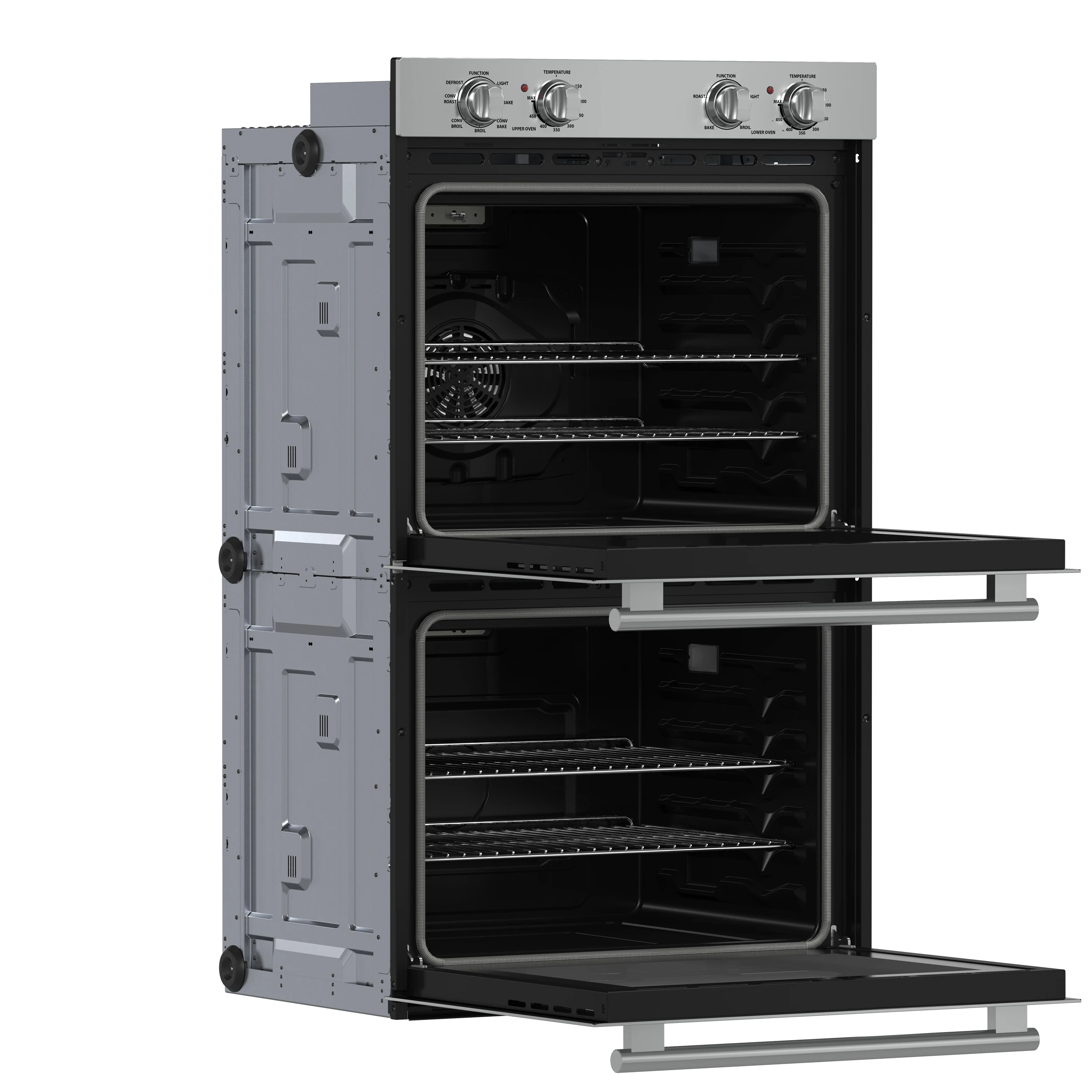 Vomero 30-Inch Double Wall Oven, Stainless Steel, 10 cu.ft Total Capacity, 7100W Convection, Mechanical Controls, Self-Cleaning Function FBOEL132430