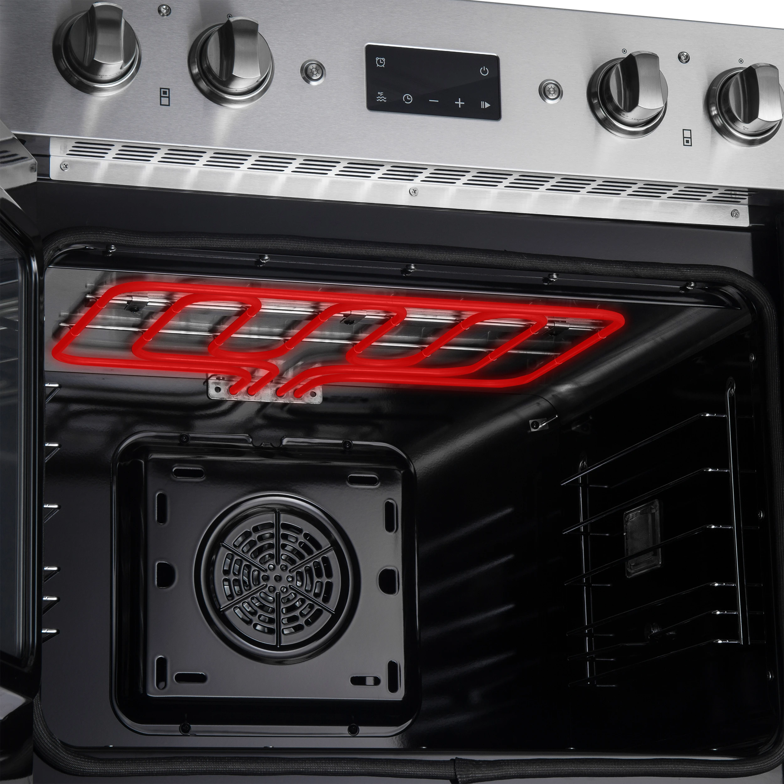 Asti 30-Inch Double Electric Wall Oven with Upper French Doors in Stainless Steel, 7.36 cu. ft. Dual True Convection, 7,200W, Air Fry, Sous Vide, Self-Clean FBOEL134030