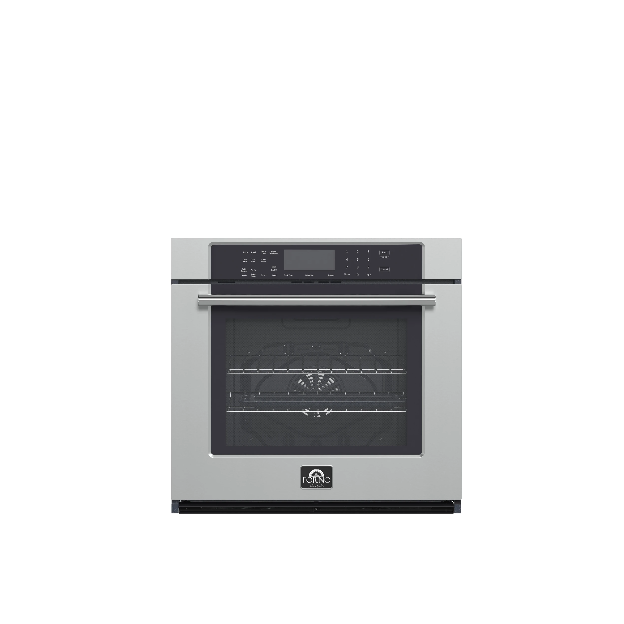 Villarosa 30-Inch Electric Wall Oven, Stainless Steel, 5.0 cu.ft Capacity, Air Fry, Steam Cleaning, Glass Touch Controls FBOEL135830