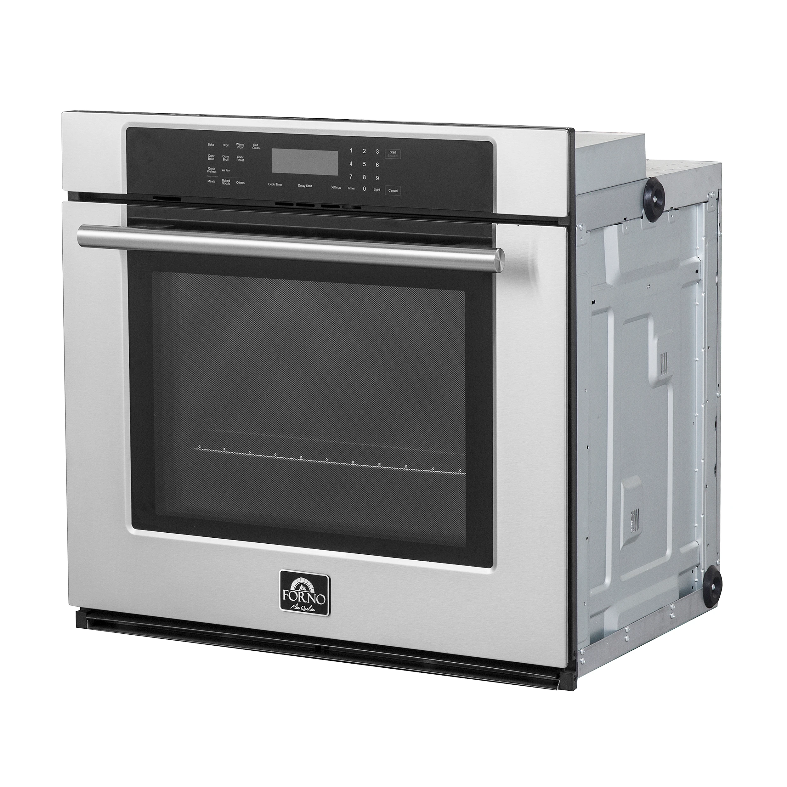 Villarosa 30-Inch Electric Wall Oven, Stainless Steel, 5.0 cu.ft Capacity, Air Fry, Steam Cleaning, Glass Touch Controls FBOEL135830