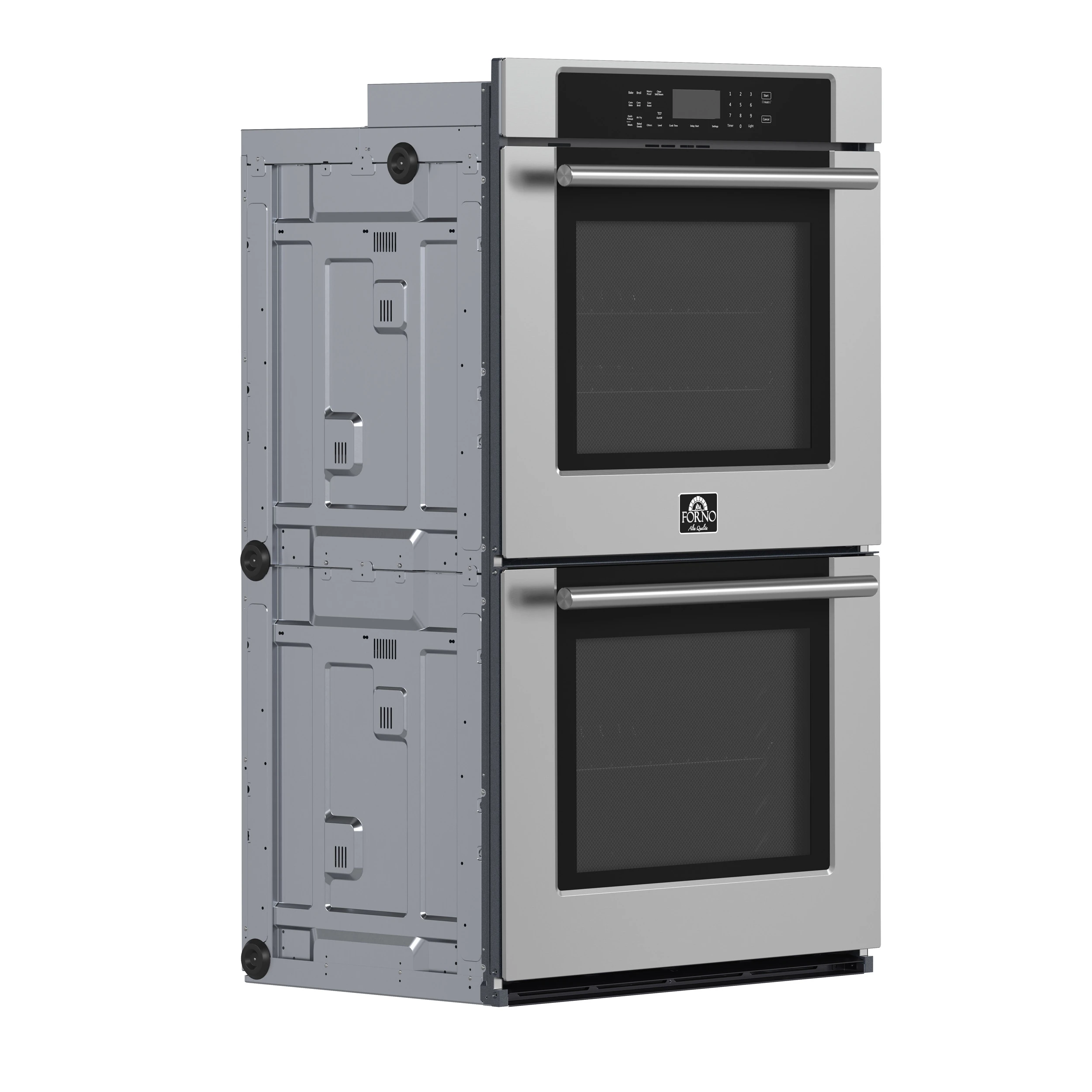 Villarosa 30-Inch Built-In Double Wall Oven, Stainless Steel, Convection Cooking, Touch Control Panel, Self-Cleaning Function FBOEL136530